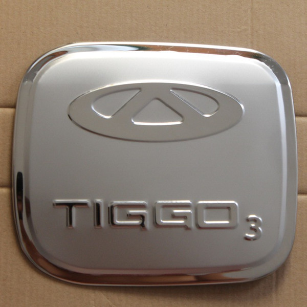 Stainless Steel Fuel Oil Gas Cap Tank Cover Trim Fit For Chery Tiggo 3