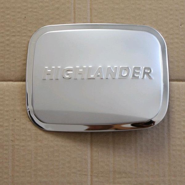 Stainless Steel Fuel Oil Gas Cap Tank Cover Trim Fit For Highlander 2015 2016