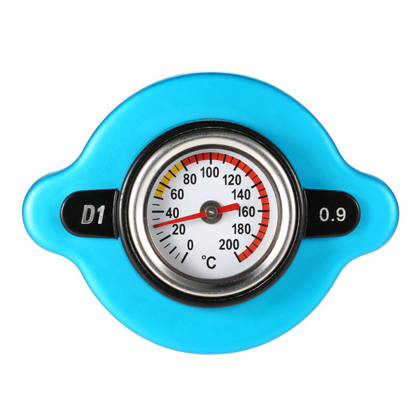 New 0.9 Bar Thermostatic Radiator Cap Cover with Water Temp Temperature Gauge for Truck Forklift Trailer