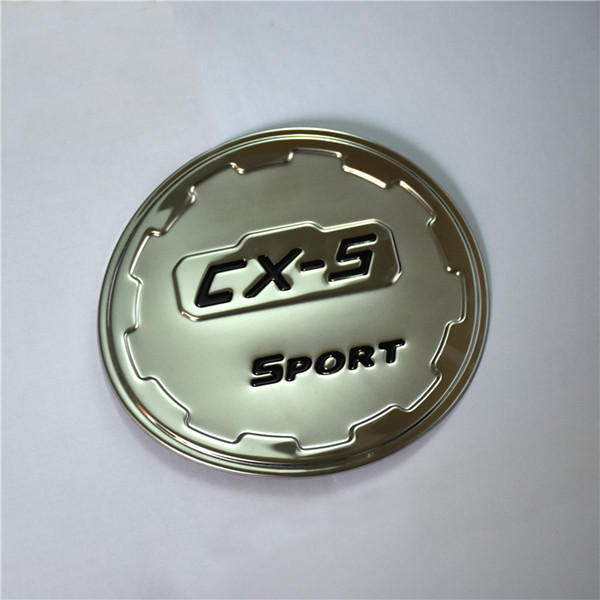 Car Styling Decoration Chromed ABS Sticker Of Fuel Tank Cap Gas Cap Tank Cover Fit For CX-5 CX5 CX 5 2013 - 2016 3 color