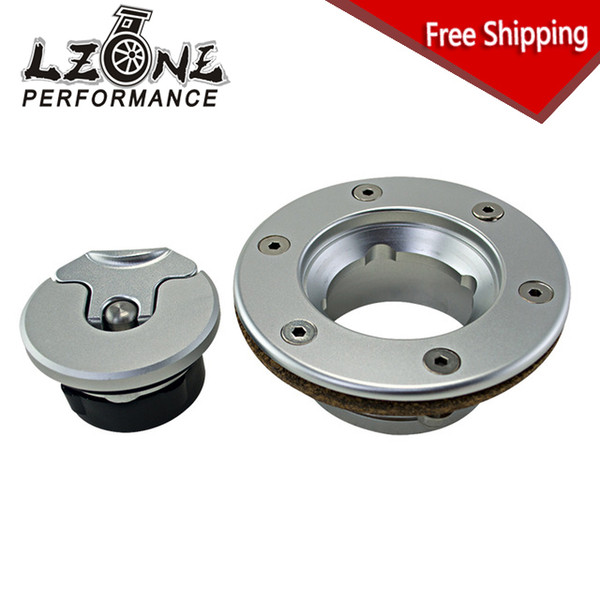 LZONE - FREE SHIP Aluminum Billet Fuel Cell/Fuel Surge Tank Cap Flush Mount 6 bolt Mirror Polished Opening ID 35.5mm JR-SLYXG01