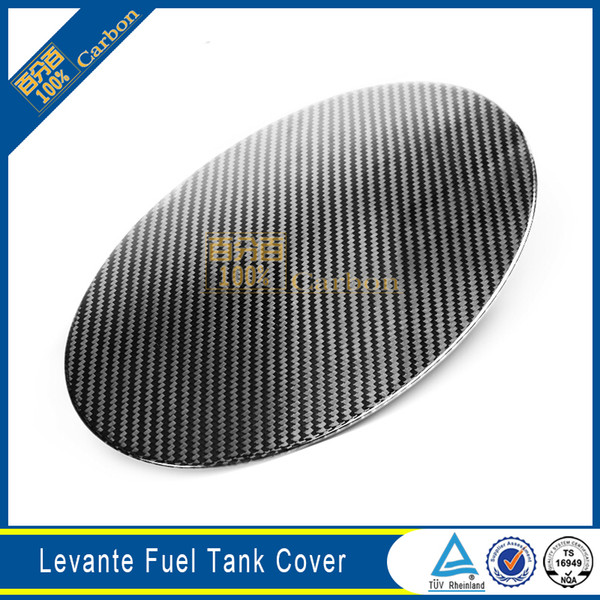 Gas Tank Cap Cover Carbon Fiber Fuel Cover for Maserati Levante 2016 2017