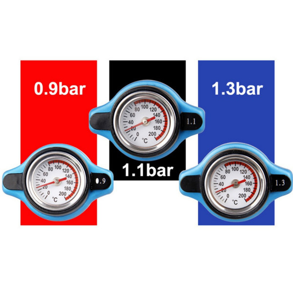 Big/Small Head Water Temperature Gauge Car Tank Cover 0.9/1.1/1.3 Bar Safe Thermo Radiator Cap Tank Cover