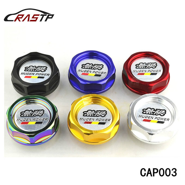 RASTP - Free Shipping Mugen Power Oil Filler Cap Racing Engine Fuel Tank Cover for Honda Acura Black Red Gold RA-CAP003