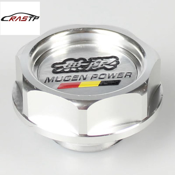 RASTP High Quality New Color Silver Aluminium Engine Oil Cap Fuel Tank Cover For Honda RS-CAP003