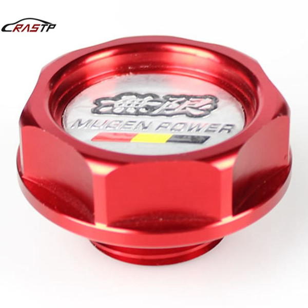 RASTP High Quality Aluminum Engine Oil Cover Oil Cap Tank Cap Oil Filler Cap Red RS-CAP003