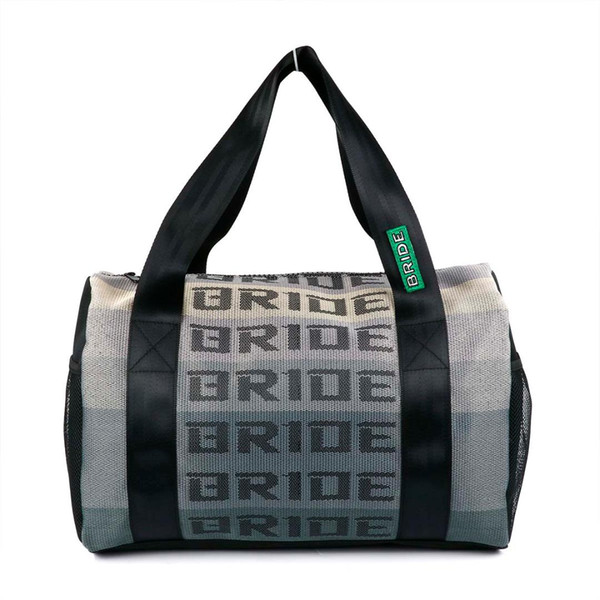 JDM Style BRIDE Racing Handbag Messager Bags Traveling Bag With Racing Harness Straps