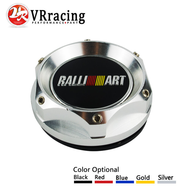 Wholesale- VR RACING- OIL FILTER CAP For MITSUBISHI RALLIART BILLET ENGINE OIL CAP NEW GOLD/BLACK/SILVER/RED VR6315