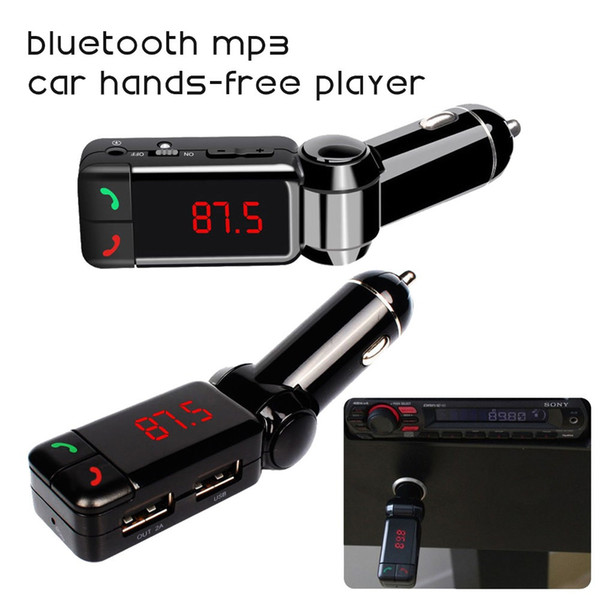 Car MP3 Audio Player Bluetooth FM Transmitter Wireless FM Modulator Car Kit HandsFree LCD Display USB Charger for iPhone Samsung order<$18no