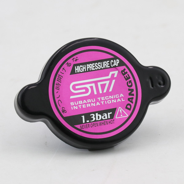 Black STI High Pressure Car Radiator Cap 1.3kg/cm 15mm For Subaru XV Legacy Forester Impreza STI WRX