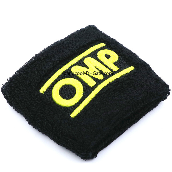 1pc Racing Black OMP Reservoir Brake Clutch Oil Tank Cap Sock Car Styling