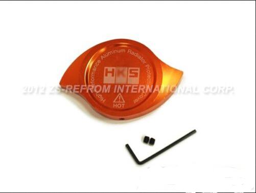 Wholesale- Orange1.3 BAR Universal Fit Aluminum HK* Radiator Cap Protection Cooler Add-on Cover Cap