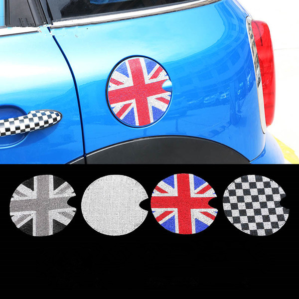 Car Fuel Tank Cap Crystals Stickers Cover Decorations For Mini Cooper One JCW Clubman F56 F55 R56 R55 R60 R61 Styling