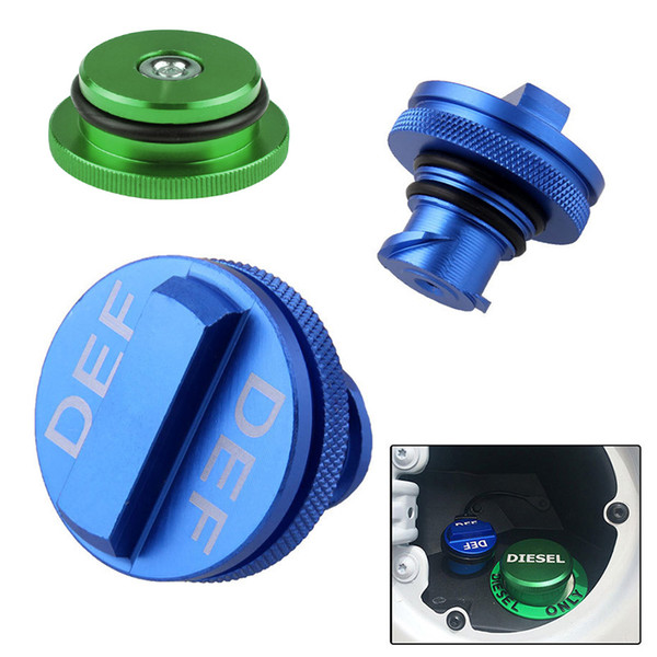 Magnetic Aluminum Diesels Fuel Gas Cap+DEF Cap Set for 2013-2017 Dodge Ram Car Styling