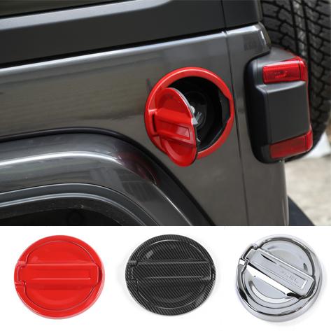 Wholesale Retail Fuel Tank Cover Gas Lid Cap ABS Carbon Fiber For Jeep All New Wrangler JL 2018 + Free Shipping