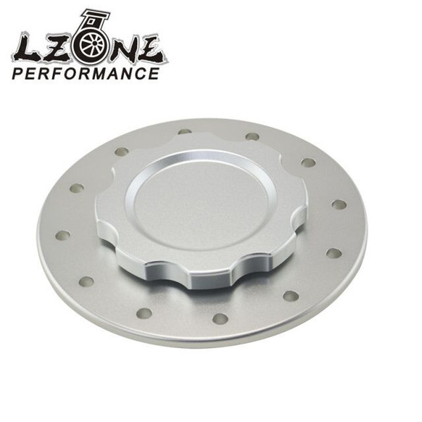 Wholesale- LZONE - Billet Aluminum Fuel Cell/Surge Tank Cap with 12 bolting holes with 3'' I.D.Opening For RI fuel cells JR-SLFCC-01SL