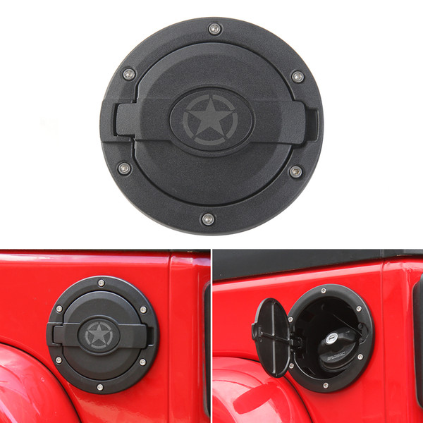 Car Fuel tank cover Gas Cap B style For Jeep Wrangler From 2007 To 2017 Auto Exterior Accessories ABS Metal