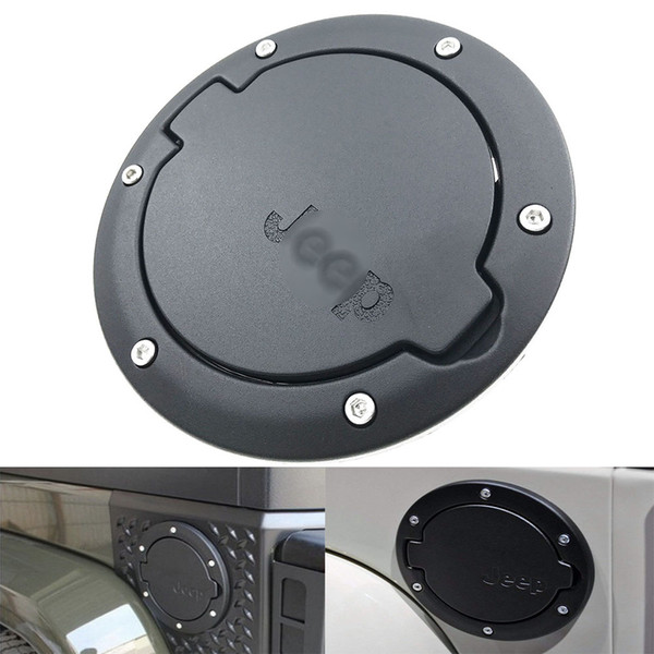 Black/Silver Gas Tank Cap for 2007-2018 Jeep Wrangler JK 2 Door & 4 Door Accessories Car Fuel Cap Styling Automobiles Decoration