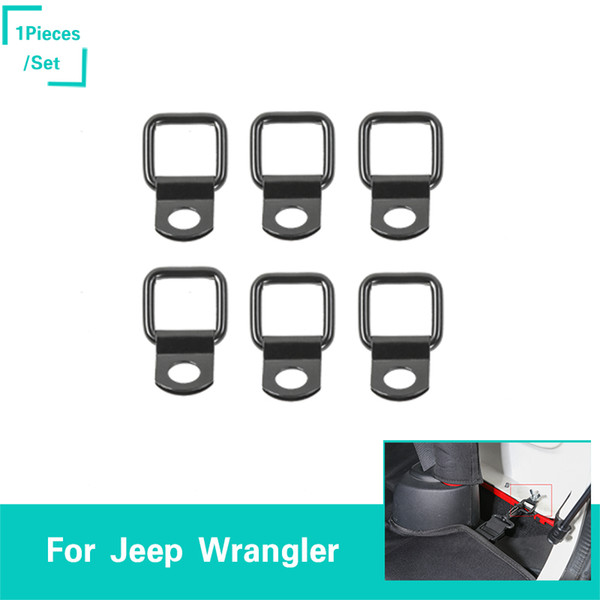 Black Top Screw Pull Button Iron Material Fit Jeep Wrangler JL JK From 2018 Auto Interior Accessories