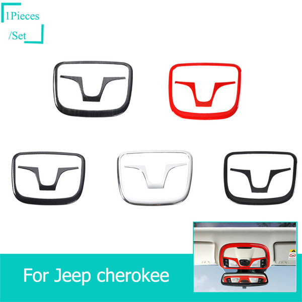 ABS Car Styling Inner Front Reading Light Decoration Cover Fit Jeep Cherokee 2014+ Auto Exterior Accessories