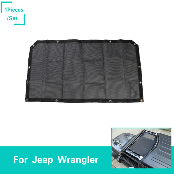 Sunshade The New Front Door Insulation Net Without Logo Black Decoration Fit Jeep Wrangler JL From 2018 Auto Exterior Accessories