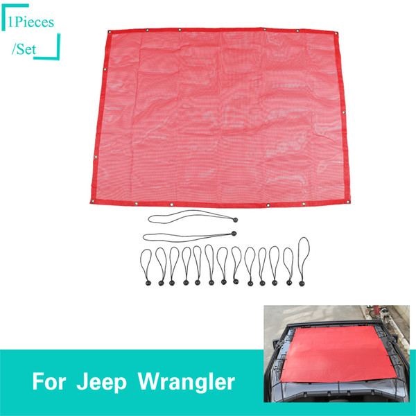 Sunshade The 4 Door Insulation Net Red Decoration Fit Jeep Wrangler JL From 2018 Auto Exterior Accessories