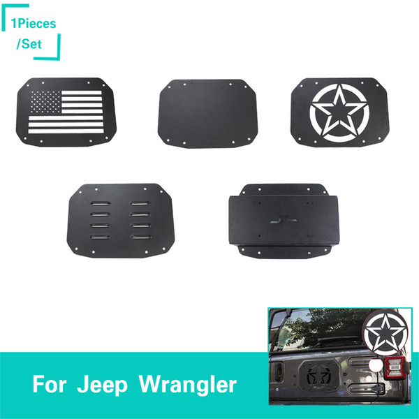 Car Tail Door Exhaust Cover Decoration Fit For Jeep Wrangler JL 2018+ Auto Exterior Accessories Metal