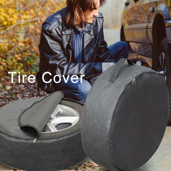 Tire Covers Car Wheel Storage Bag Automobile Spare Tire Cover Oxford Cloth Package Portable Wheel Protectors With Handle Car