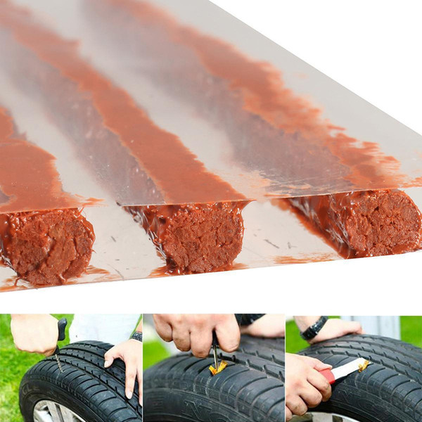 5pcs/Set Practical Car Motorcycle Tyre Repairing Rubber Strips Dropshipping 100*6mm Tubeless Tire Repair Sealer Kit