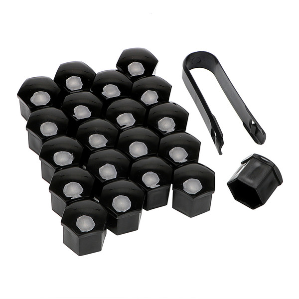 LEEPEE 20Pcs Plastic Protective Bolt Caps Bolt Head Cover Cap Auto Caps Hub Screw Protector Car Styling Car Wheel Nuts Covers