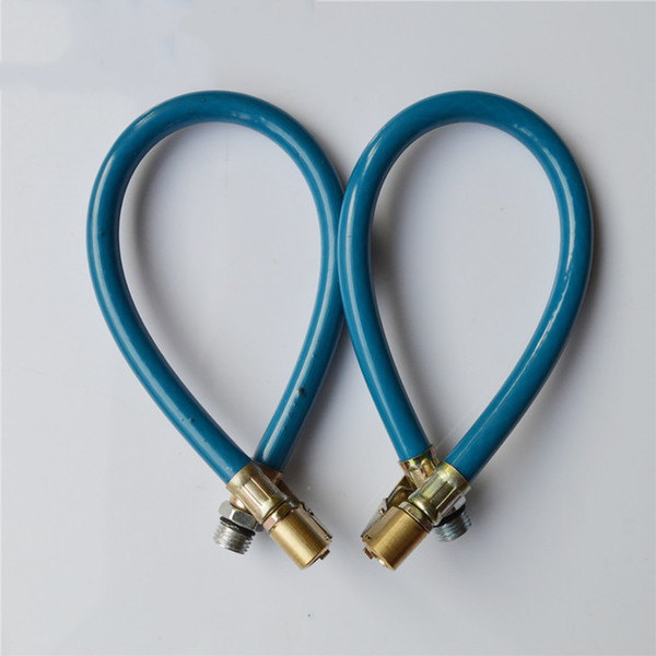 1pc Auto Tire Pressure Guage Meter Air Tyre Inflator Hose Tube Rubber Hand Tools Car Inflator Hose For Pipe Fittings