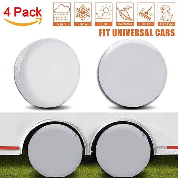 Universal 2 Pcs/Set 27 '' -29 '' Car Auto Parts Wheels Tire Tyre Cover Tire Cover Heavy Duty Water Proof Car For Motorhome