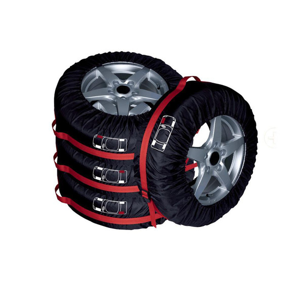 Dragonpad Spare Tire Cover Case Polyester Winter and Summer Car Tires Storage Bag Automobile Tyre Accessories