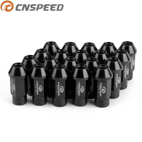 CNSPEED M12X1.25 Wheel Racing Lug Nuts 20PCS/Set 50MM Car Auto Aluminum Close End Tire Lug Nut for universal car YC101326