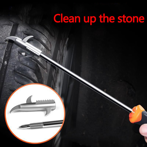 Car Tire Clear Stone Hook Tire Cleaning Stone Hook Multi-function Screwdriver To Remove The Clear Tool