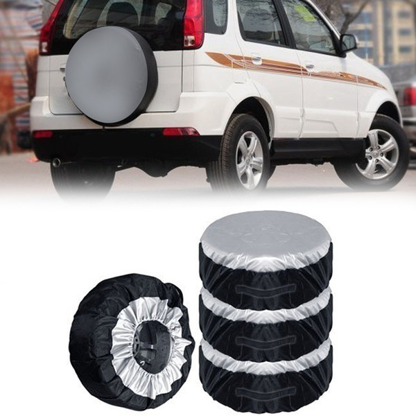 1Pcs 4pcs Car Spare Tire Cover Wheel Protection Cover Storage Bag Winter Summer Auto Tyre Accessories Vehicle Wheel Protector