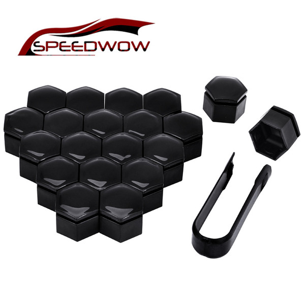 SPEEDWOW 20pcs 22mm Auto Hub Screw Cover Wheel Nut Bolt Cover Cap Protective Bolt Caps Wheel Nut For Regal