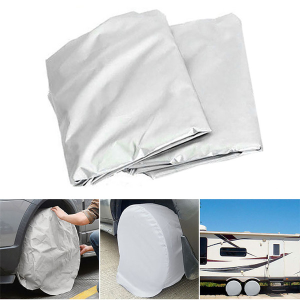 Auto Spare Wheel Tire Cover Bag 27-29 Inches Tire Covers Pack For Truck Trailer RV Camper Motorhome Car Sun Protector