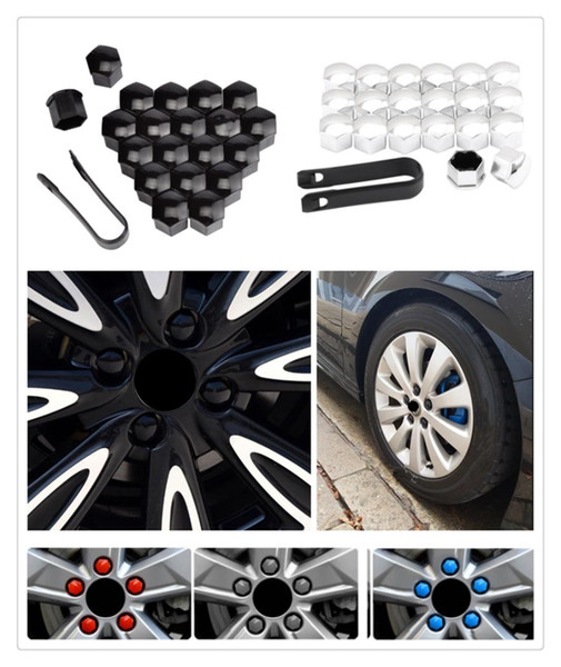 20pcs car wheel cover screw protector nut dustproof 17 19 21mm for I Ah Ah A8 A3 A4 A6 A5 Q7 R A3 3-Door