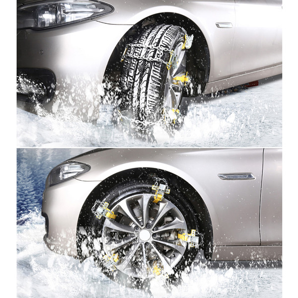 Snow Tire Chains for Car Truck SUV Anti-Skid Emergency Winter Driving Auto Accessories