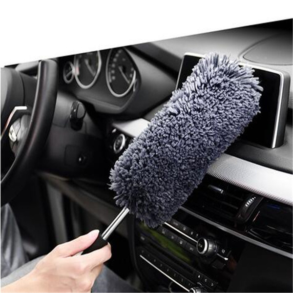 1 x Car Microfiber Duster Cleaning Brush Clean Dirt Dust Tools Polishing Detailing Towels Cloths Auto Window Tire Accessories