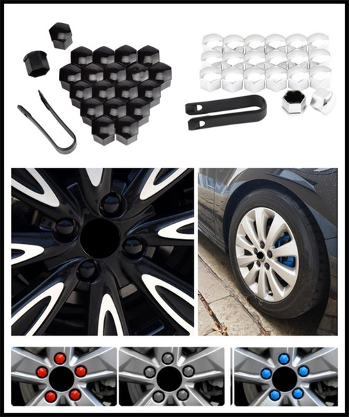 20pcs car wheel cover screw protector nut dustproof 17 19 21mm for