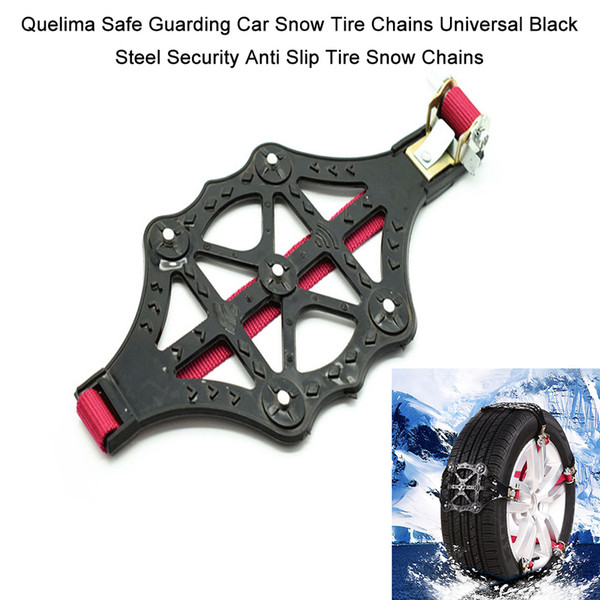 2022Safe Guarding Car Snow Tire Chains Universal Black Steel Security Anti Slip Tire Snow Chains