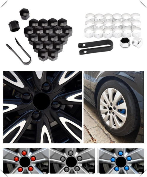 20pcs car wheel cover screw protector nut dustproof 17 19 21mm for Megane Kadjar EZ-GO Captur Arkana Zoe