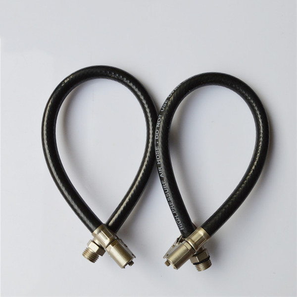 1PC Air Tire Inflator Hose Tube Replacement For Rubber Alloy Tool PG Meter Automobile Bicycle Valve Tire Accessories