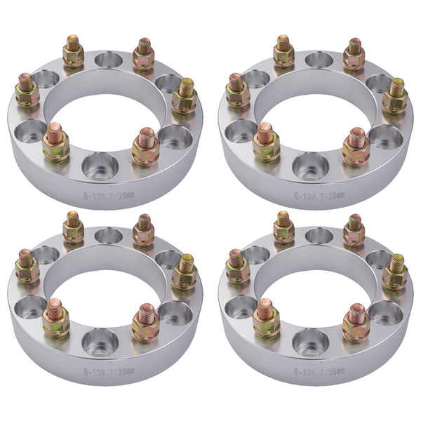 4pcs Wheel Spacers 5x114.3/6x139.7/4x100 Hub-Centric Wheel Spacers Adapters with 12x1.5 Studs Car Tire Accessories