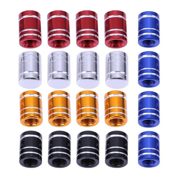 4pcs Aluminum Alloy Car Motorcycle Wheel Tire Valve Stem Color Caps Covers