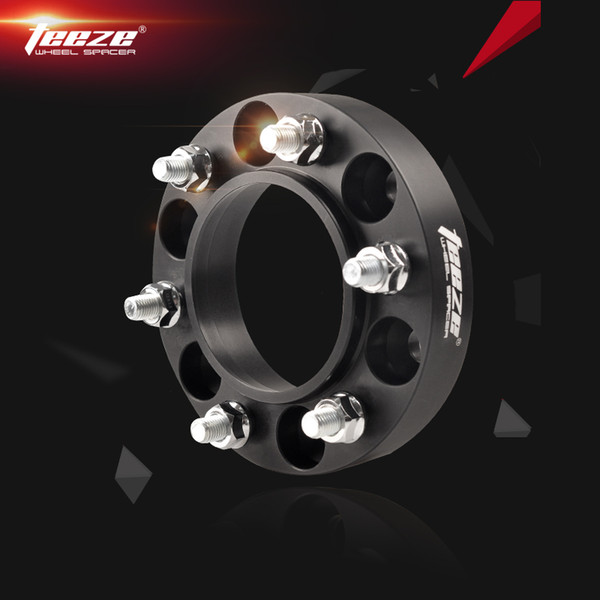 TEEZE T7075-T6 Aluminum Alloy Black hub centric Wheel Spacers 6x139.7 Adapters 6x5.5 CB 106.1 mm for Prado Land Cruiser 2 Pieces