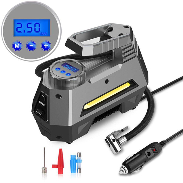 Digital Tire Inflator with LED DC12 V Car Portable Air Compressor Tire Pump Car Air Compressor for Motorcycle Bicycle