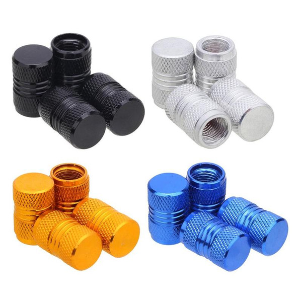 4pcs Aluminum Alloy Car Wheel Tire Valve Stem Caps Dust Covers Wheels Tires Parts Tire Accessories Auto Replacement Parts